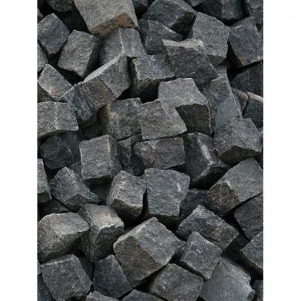 Trinkelės granito juodos ~10x10x5 cm, kg (Bigbag >1t 200€/t)